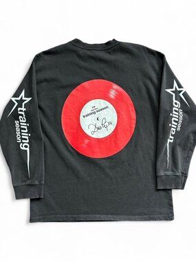 Dua Lipa Training Season Zara Long Sleeve Shirt Men's Large Big Print Rare